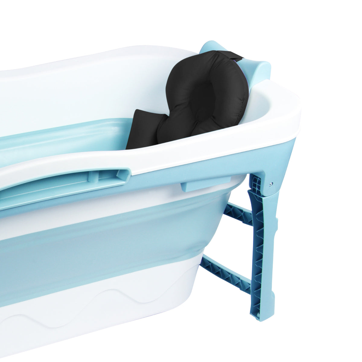 Mukava tyyny musta taittuvaan kylpyammeeseen